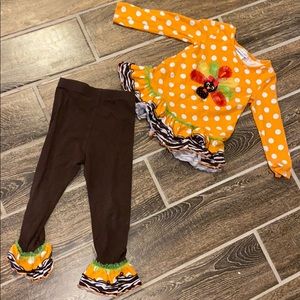 4T Bonnie Jean girl’s Thanksgiving outfit